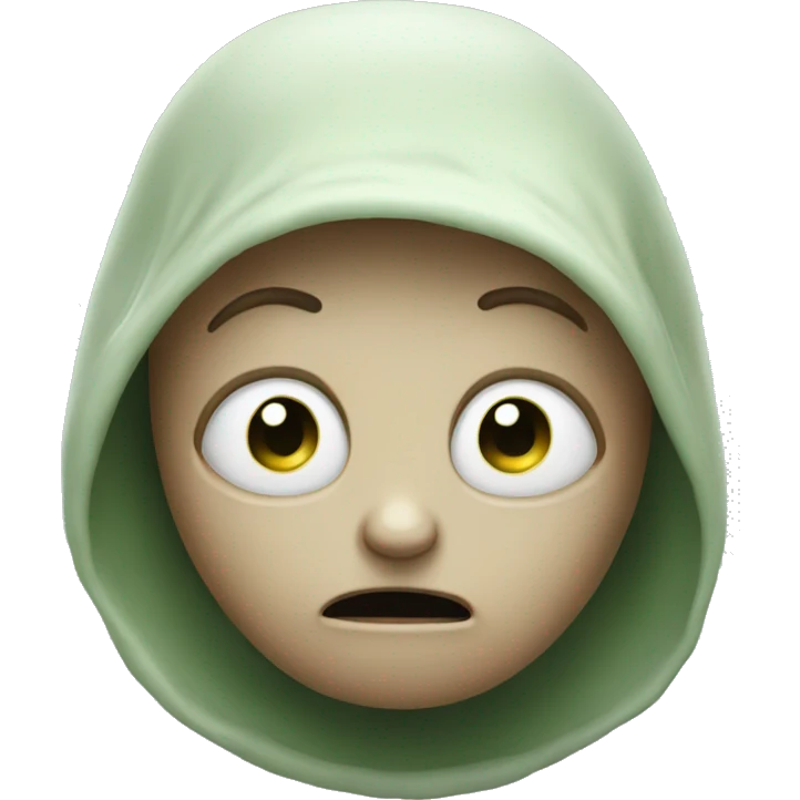 Alien crying emoji