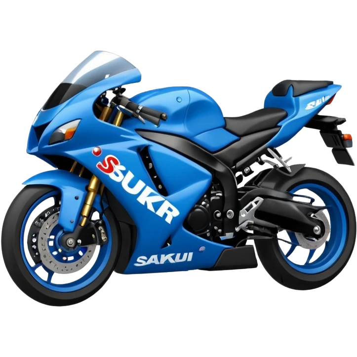 big, bold 'Sakqu' text at the top, with a Suzuki GSXR 1000 motorcycle underneath, emoji style emoji