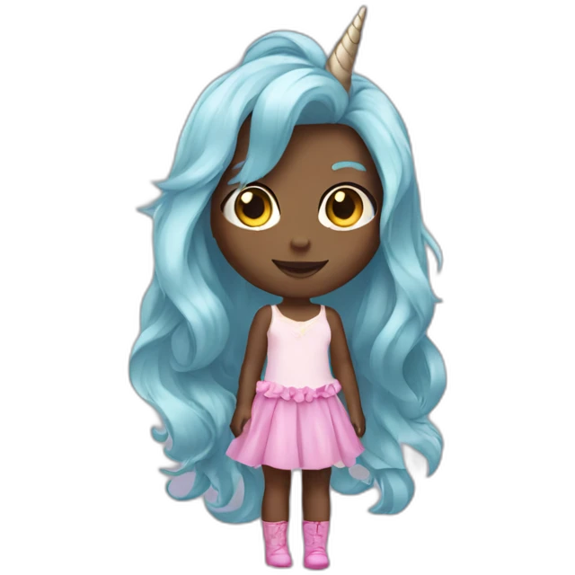 Licorne girl emoji