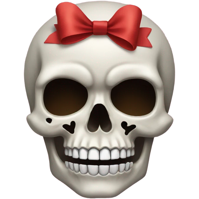 skull with bow emoji