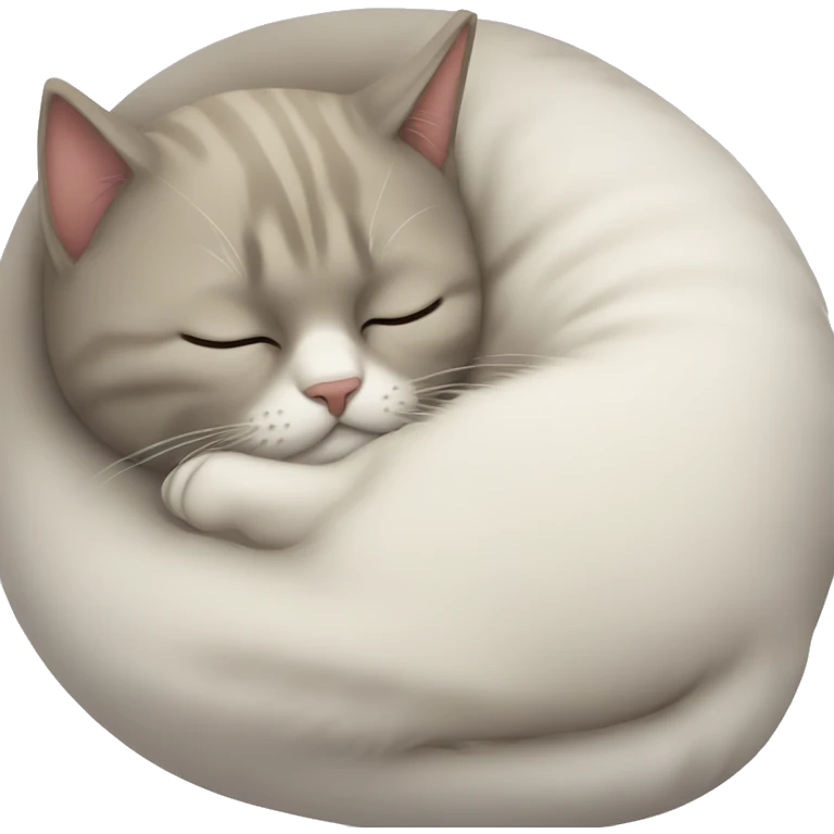Cat sleeping emoji