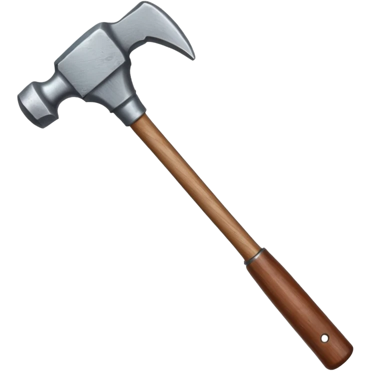 hand holding a hammer emoji