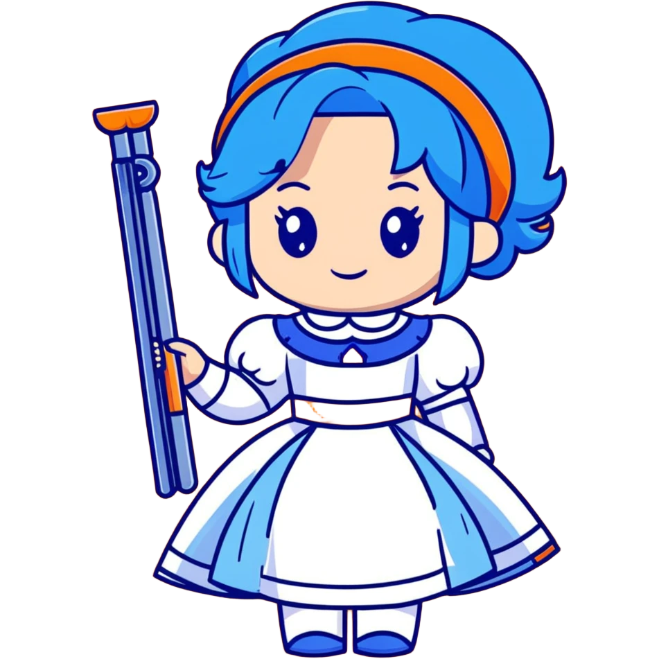 Evie from Descendants, blue hair, royal princess style, fashion designer emoji