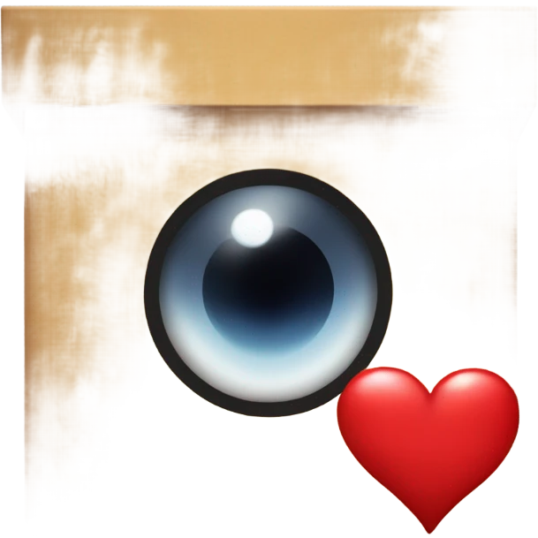 una caja con lentes encima de un corazon  emoji