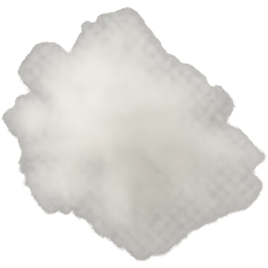 a soft dust cloud, fading as it floats away, airy and light, transparent background emoji