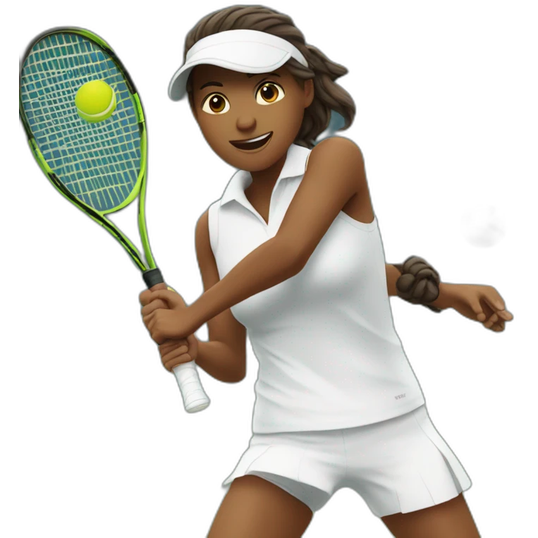 tennis player acing opponent emoji