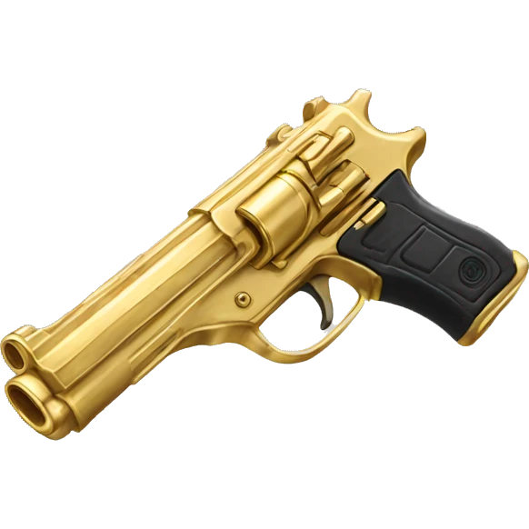 Gold gun emoji