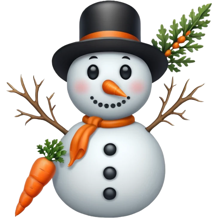 a snowman with the "S" logo emoji
