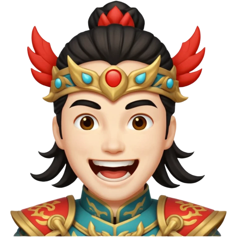 Lu bu laughing mainiatically  emoji