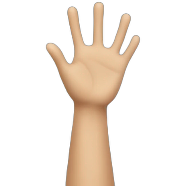 Raising hands emoji