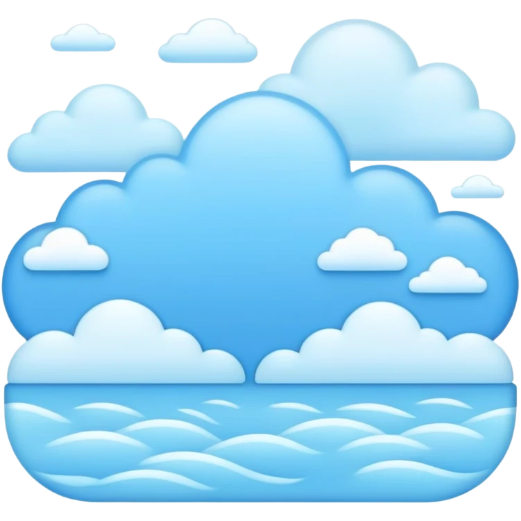 Cute Kawaii Blue Pale Aesthetic Scenery Deco emoji