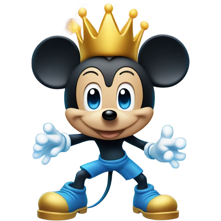 Mickey Mouse as a Super Saiyan emoji