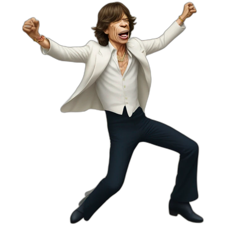 Mick Jagger bailando emoji