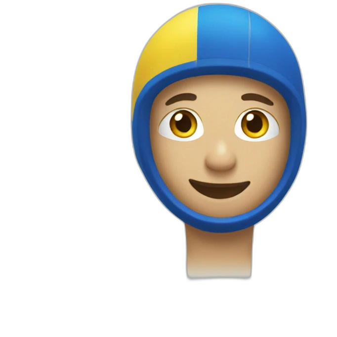 a perason swimming emoji