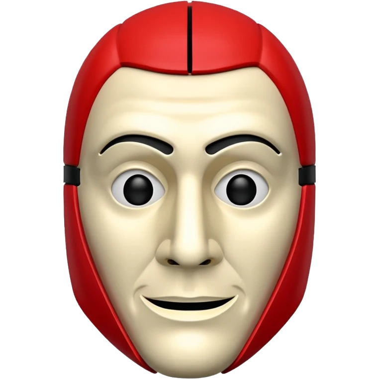 Money heist movie mask emoji