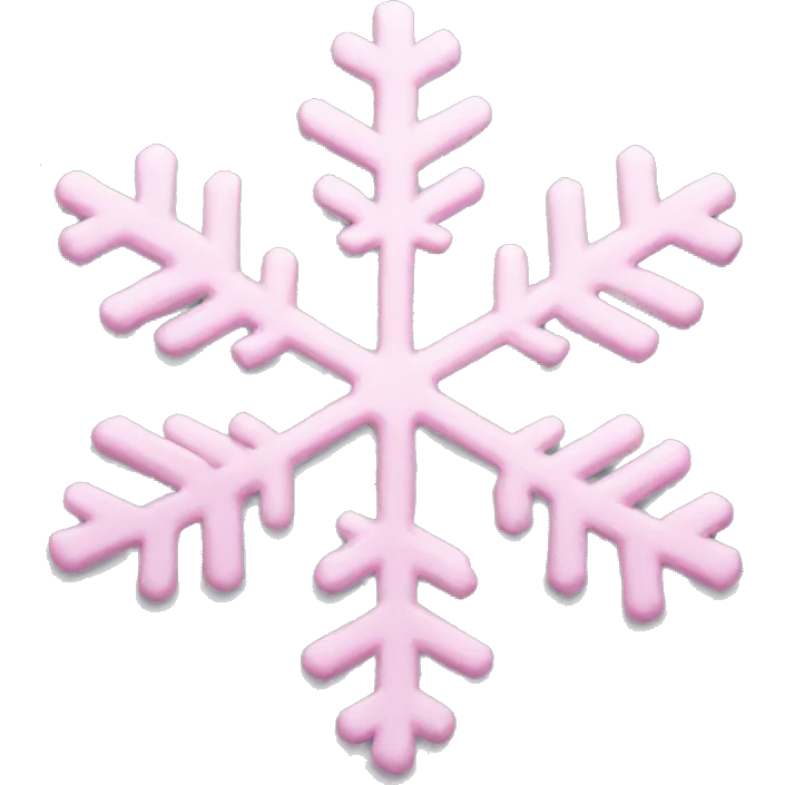 pastel pink snowflake  emoji