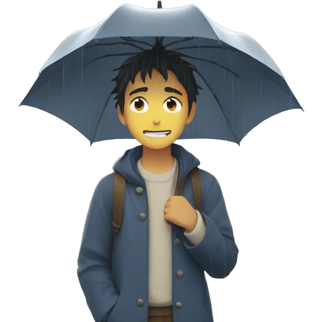 ghibli studio rain emoji