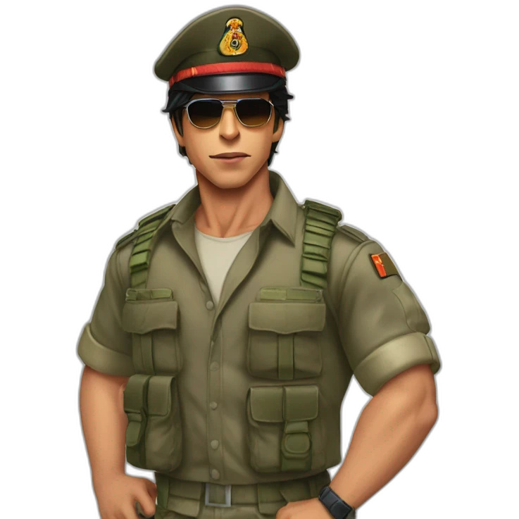 Srk Jawan 6 pack  emoji