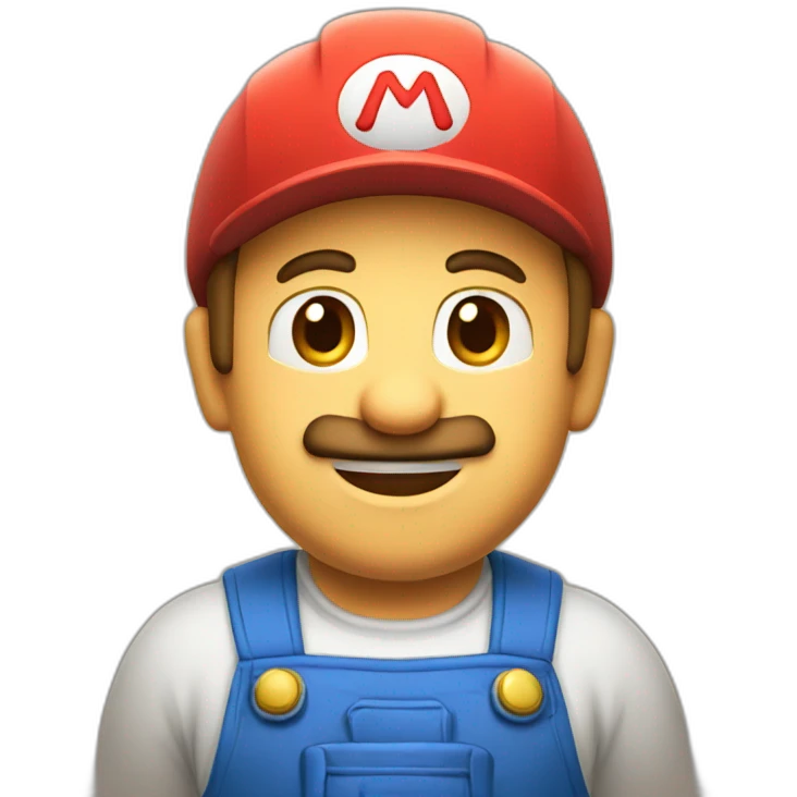 a plumber that name mario emoji