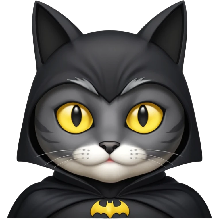 Cat as batman emoji