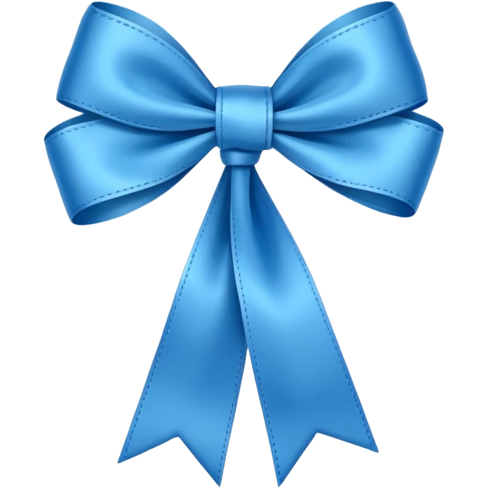 Blue ribbon for diabetes awareness day emoji  emoji