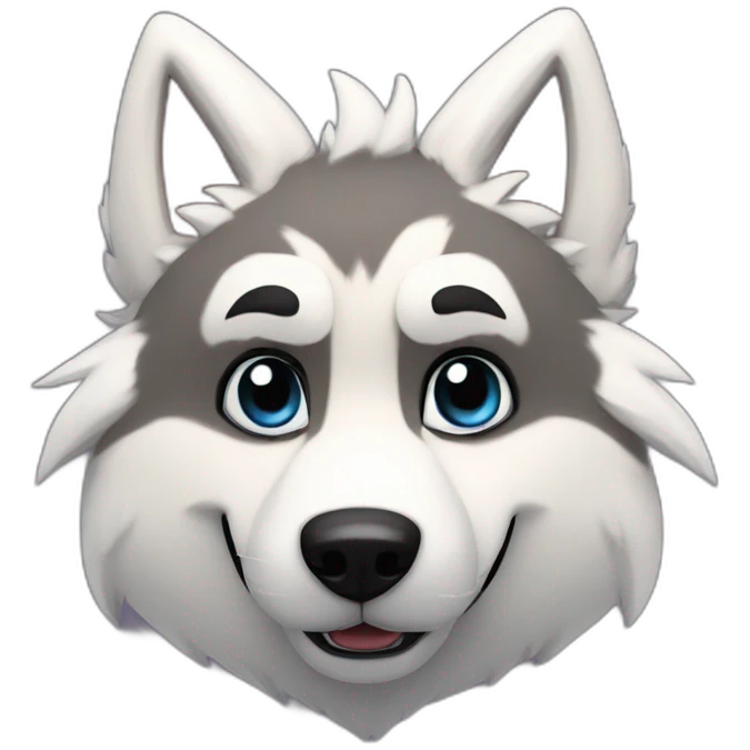 mario themed wolf husky fursuiter emoji
