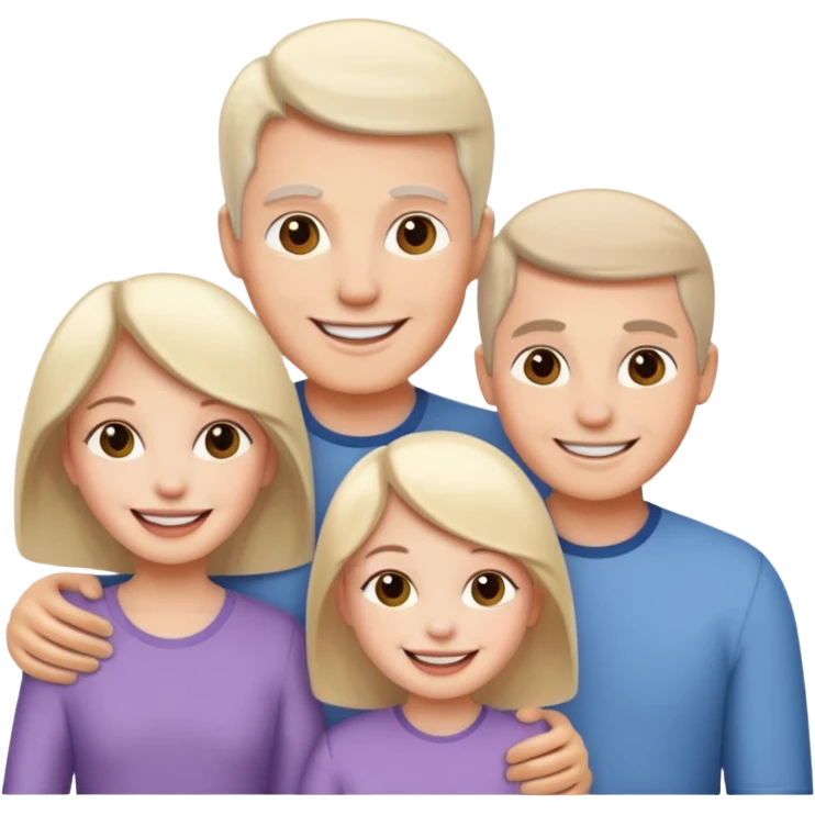 family aill white emoji