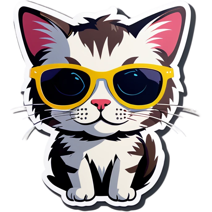 Cat with sunglasses emoji