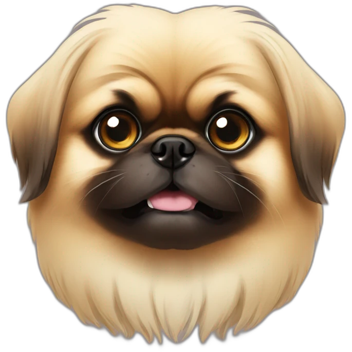 pekingese hungry emoji