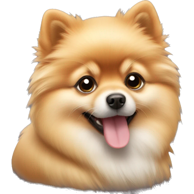Pomeranian dog puppy  emoji