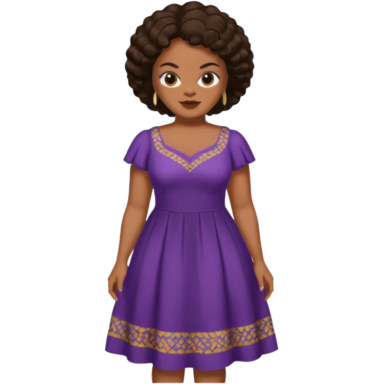 Jill Scott with dark brown hair emoji