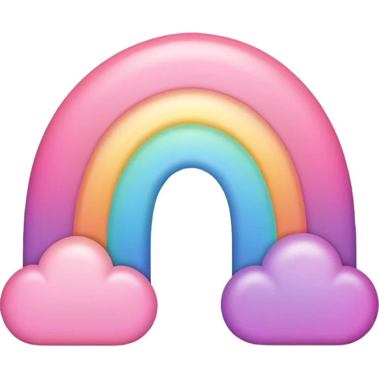 Pink Pastel rainbow emoji