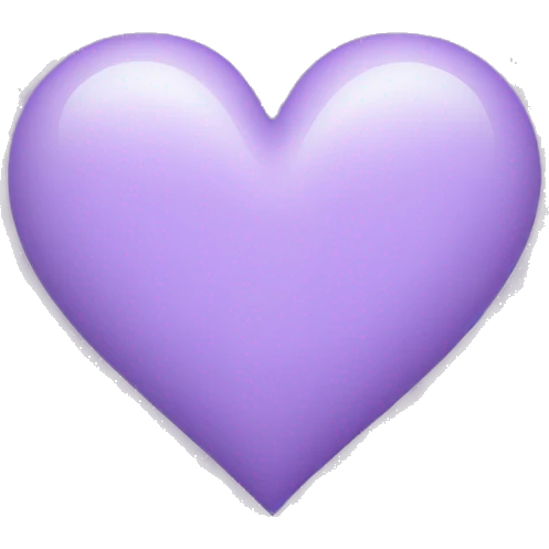 Light purple heart emoji