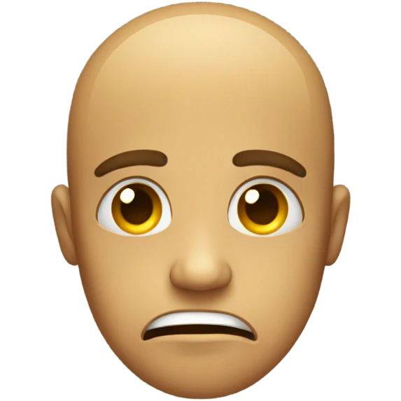Crying dread emoji with straight face emoji