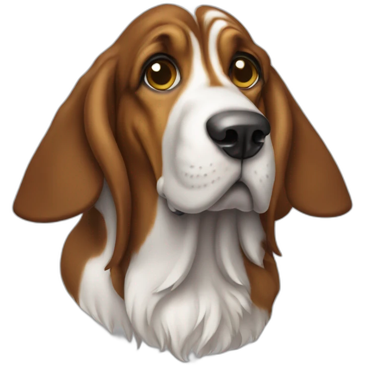 Dog basset hound full-body-head-right emoji