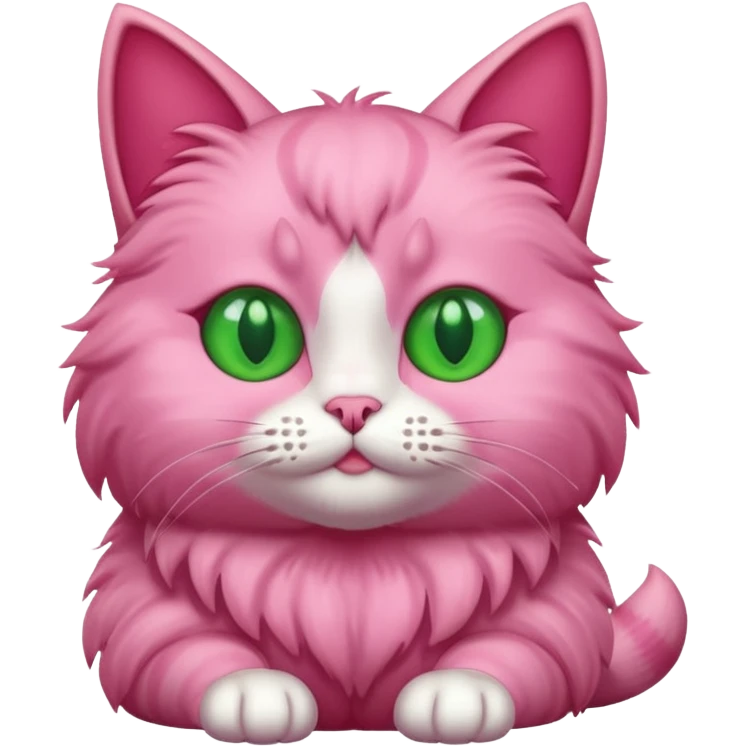 Pink cat emoji