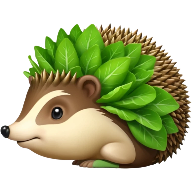 hedgehog eating lettuce emoji
