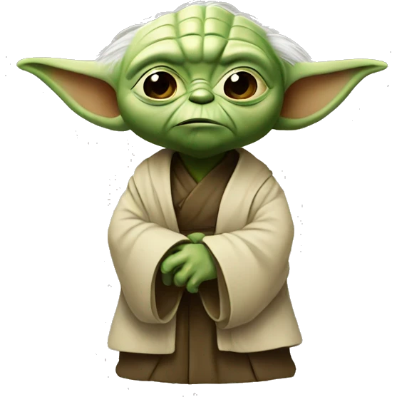 Mini  settled yoda emoji