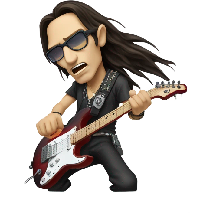 steve vai playing his guitar emoji