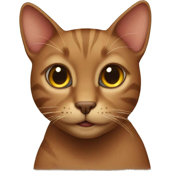 Brown cat emoji