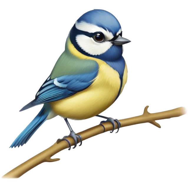 Eurasian blue tit bird emoji