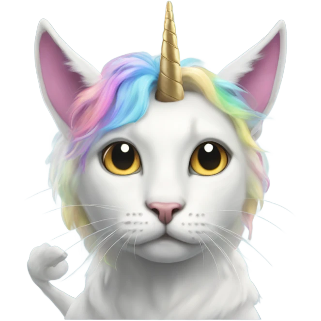 cat unicorn on steroids be like meme emoji