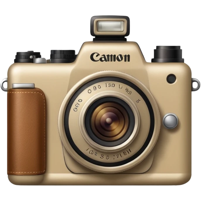 Canon Camera beige  emoji