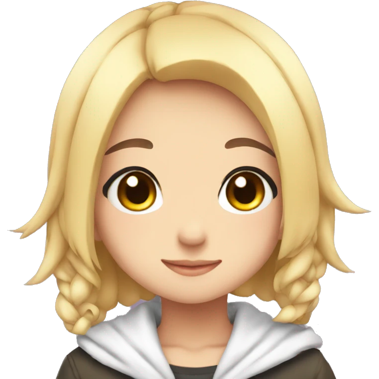 in love cute anime girl emoji