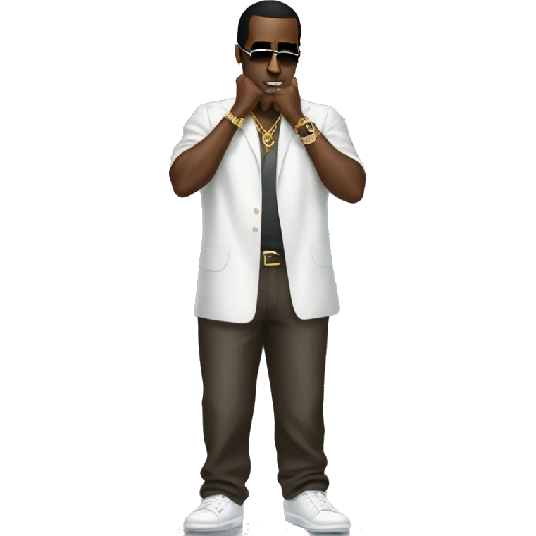 p diddy lookiing up full body emoji