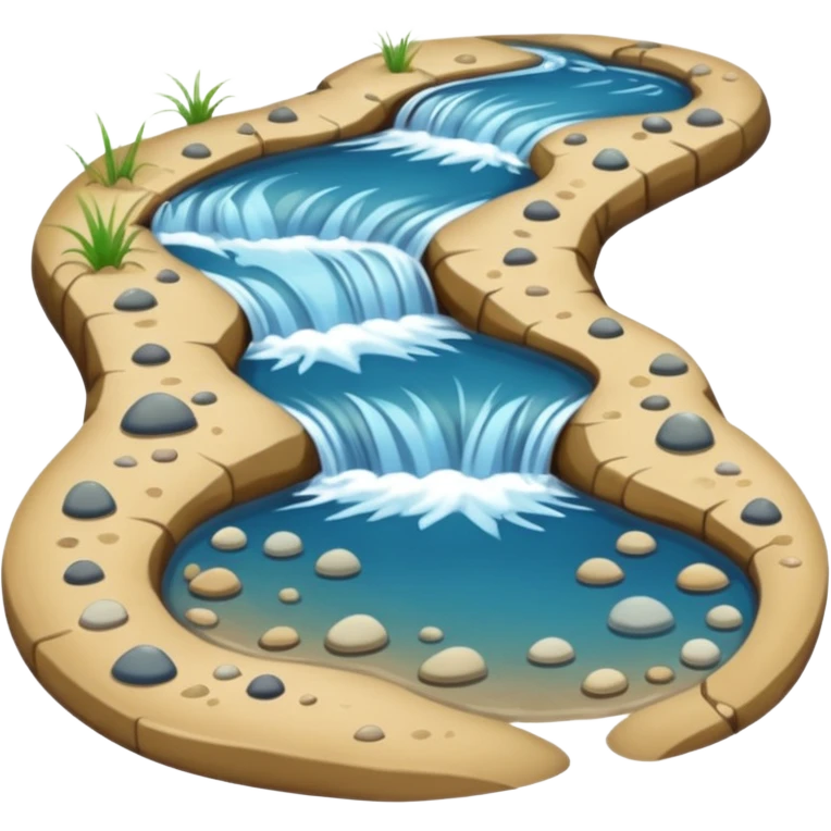 Lake stream in delta emoji