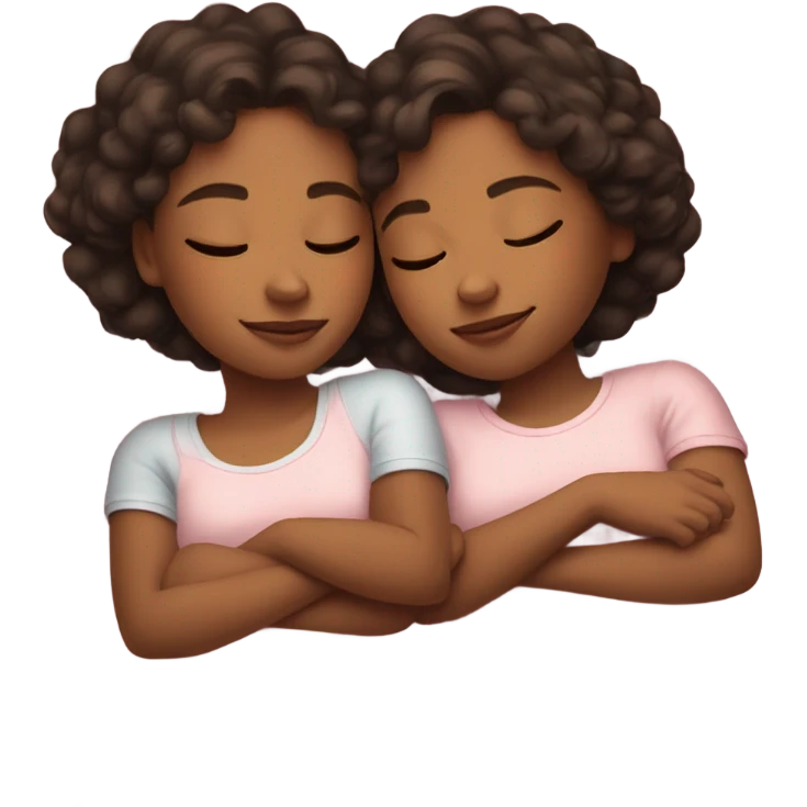 Two Sisters sleeping emoji