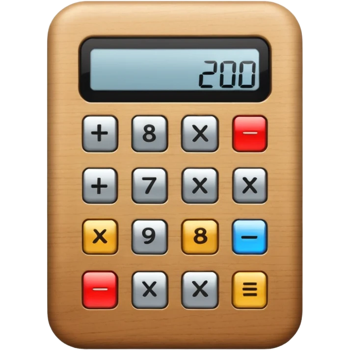 wood calculator emoji