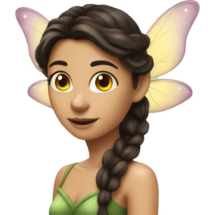 attractive brunette fairy  emoji