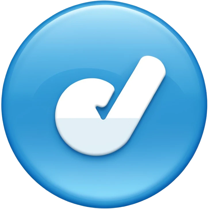 An Instagram blue tick emoji